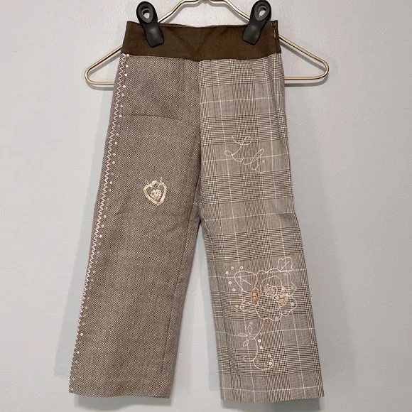 Lili Gaufrette Little Girls Embellished Wide Leg Pants - Picture 2 of 12